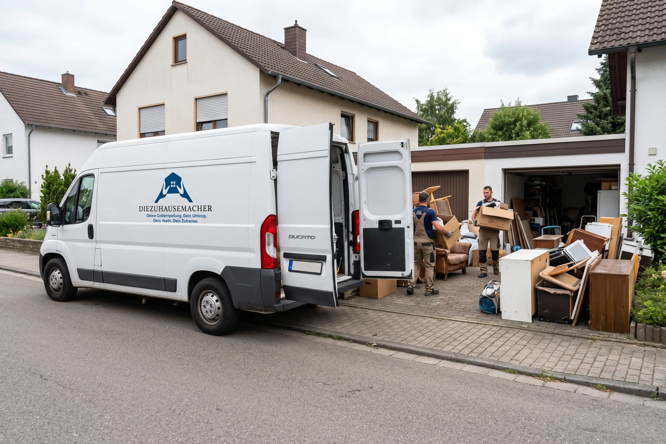Professionelles Team bei der Entrümpelung
